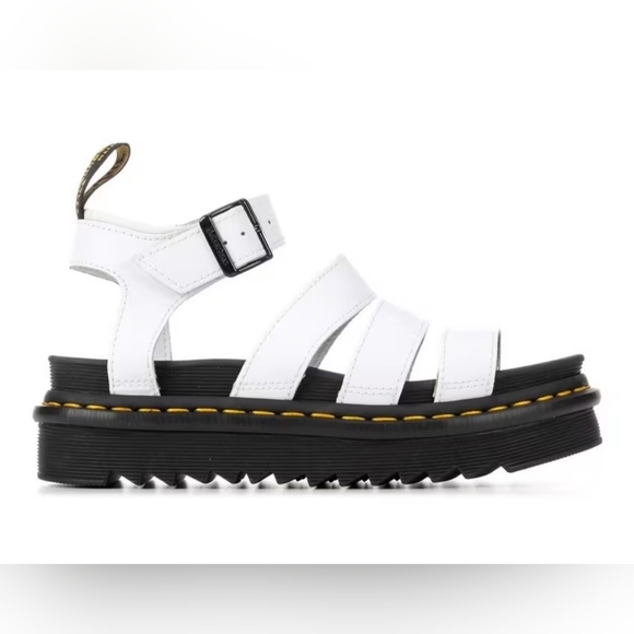 Dr. Martens Shoes - Dr.Martens Women Blaire Sandal White Hydro Leather